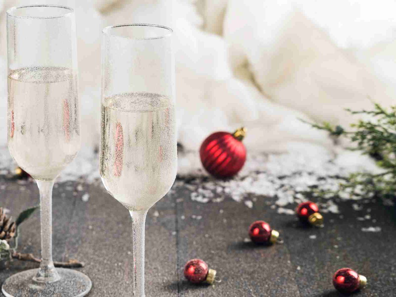 Festive chilled fizz