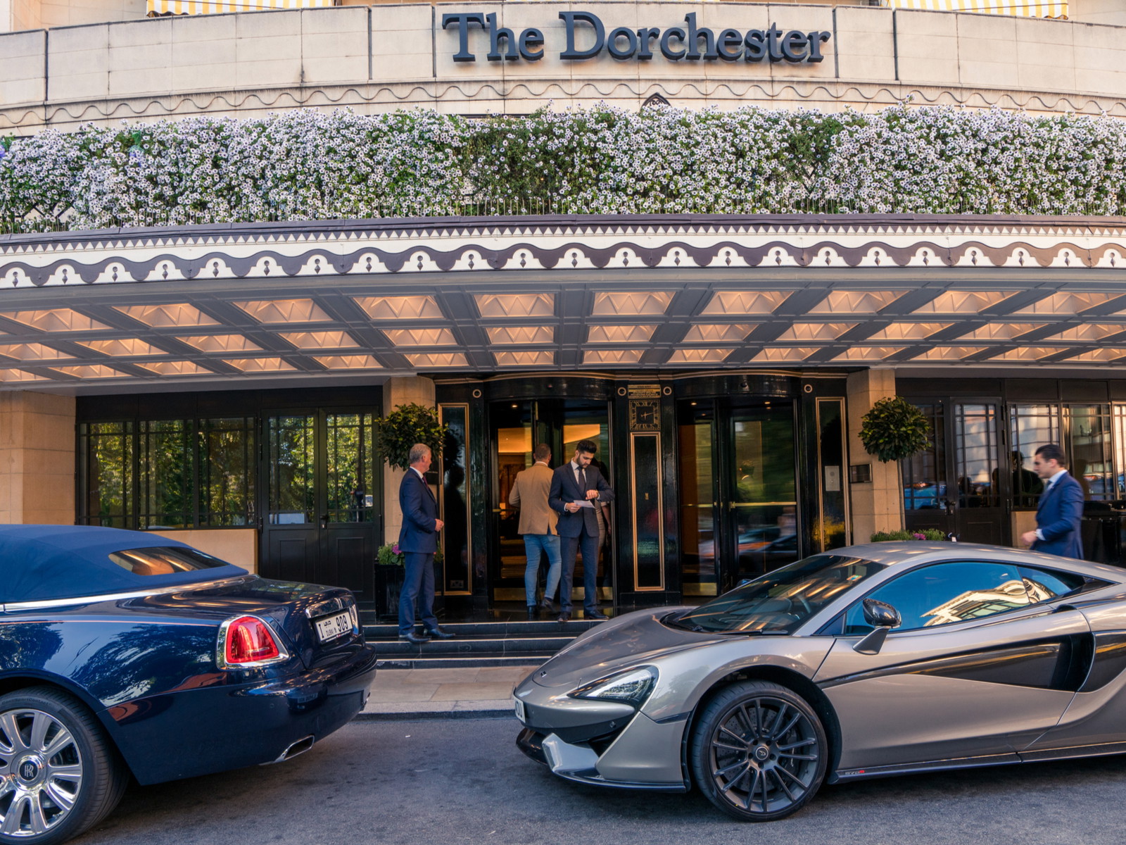 The five-star Dorchester Hotel on London's Park Lane.