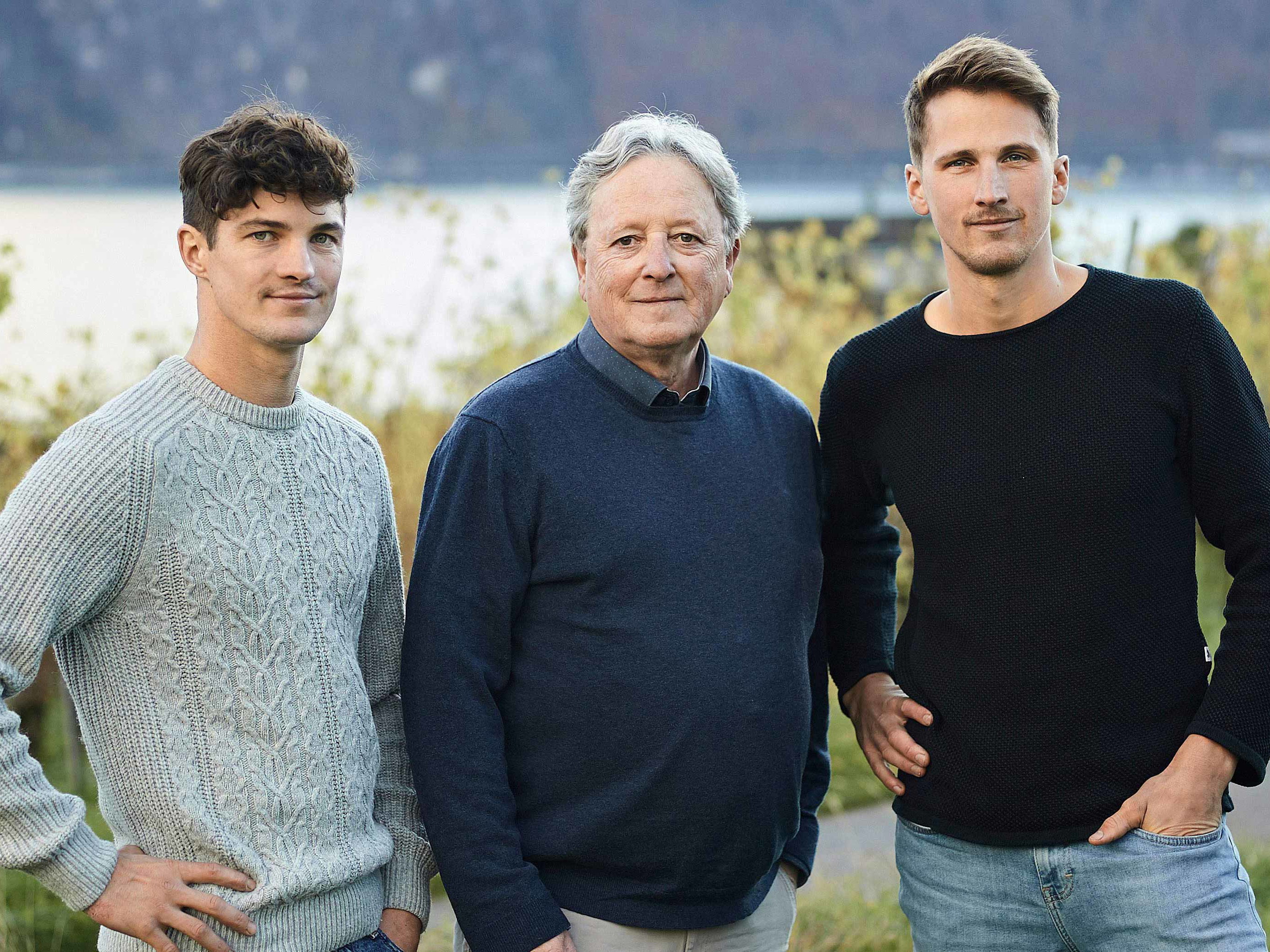 Denis Koch mit Toni Ottiger und Kevin Studer
