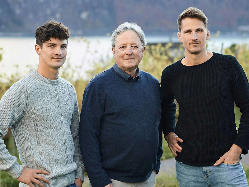 Denis Koch mit Toni Ottiger und Kevin Studer