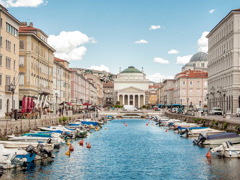 Der Canal Grande in Triest