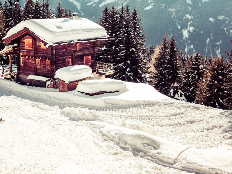 Die Pisten oberhalb von Verbier