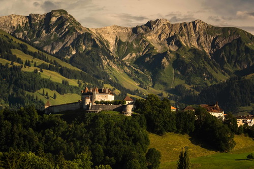 Das mittelalterliche Dorf Gruyère