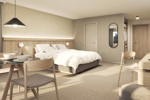 Das Design der Zimmer ist zwischen Eleganz und Minimalismus angesiedelt.