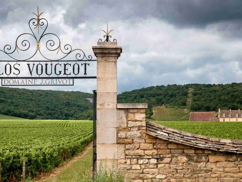 The entrance to Domaine J. Grivot's parcel of Clos de Vougeot