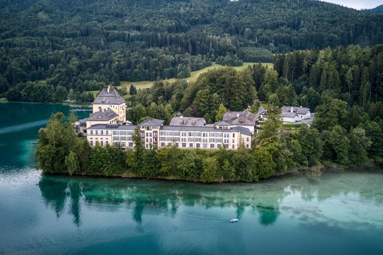 Fuschl Castle served as a backdrop for the Sissi films and is now a luxury hotel.