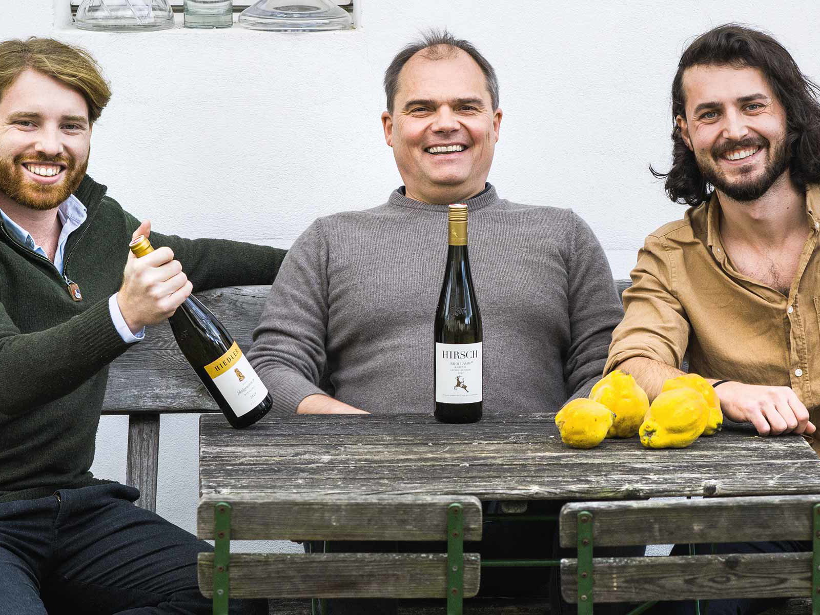 Die 2020er-Sieger aus dem Kamptal: Johannes Hirsch aus Kammern (Mitte) sowie die Brüder Dietmar (l.) und Ludwig Hiedler aus Langenlois.