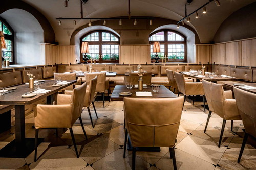 The traditional&nbsp;restaurant, Pfistermühle, in the Platzl&nbsp;Hotel.