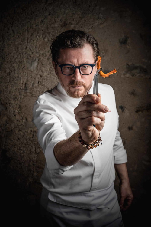 Stefano&nbsp;Cerveni&nbsp;from&nbsp;restaurant Due&nbsp;Colombe&nbsp;also&nbsp;caters&nbsp;for the guests&nbsp;of&nbsp;Berlucchi winery.&nbsp;