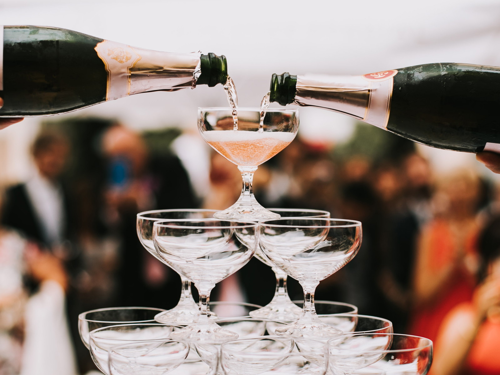 A Champagne Glass Pyramid&nbsp;