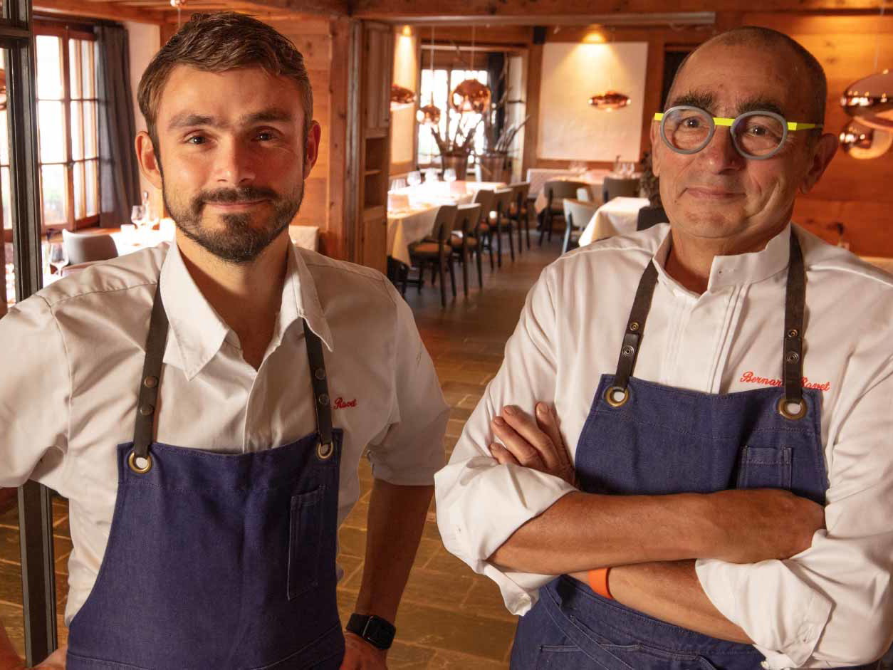 Bernard Ravet mit seinem Sohn Guy Ravet