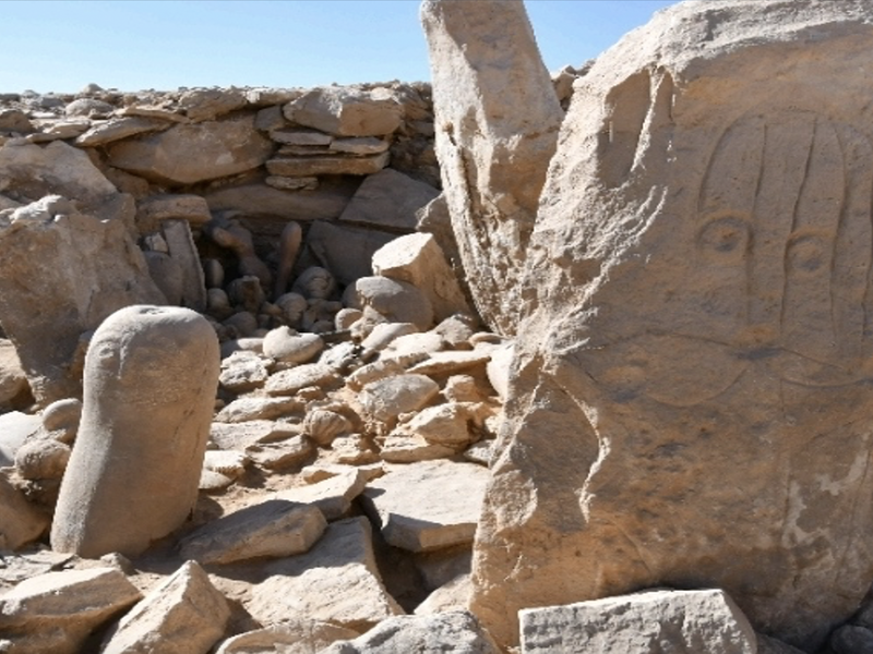 View of the discovered ritual installation in Jordan