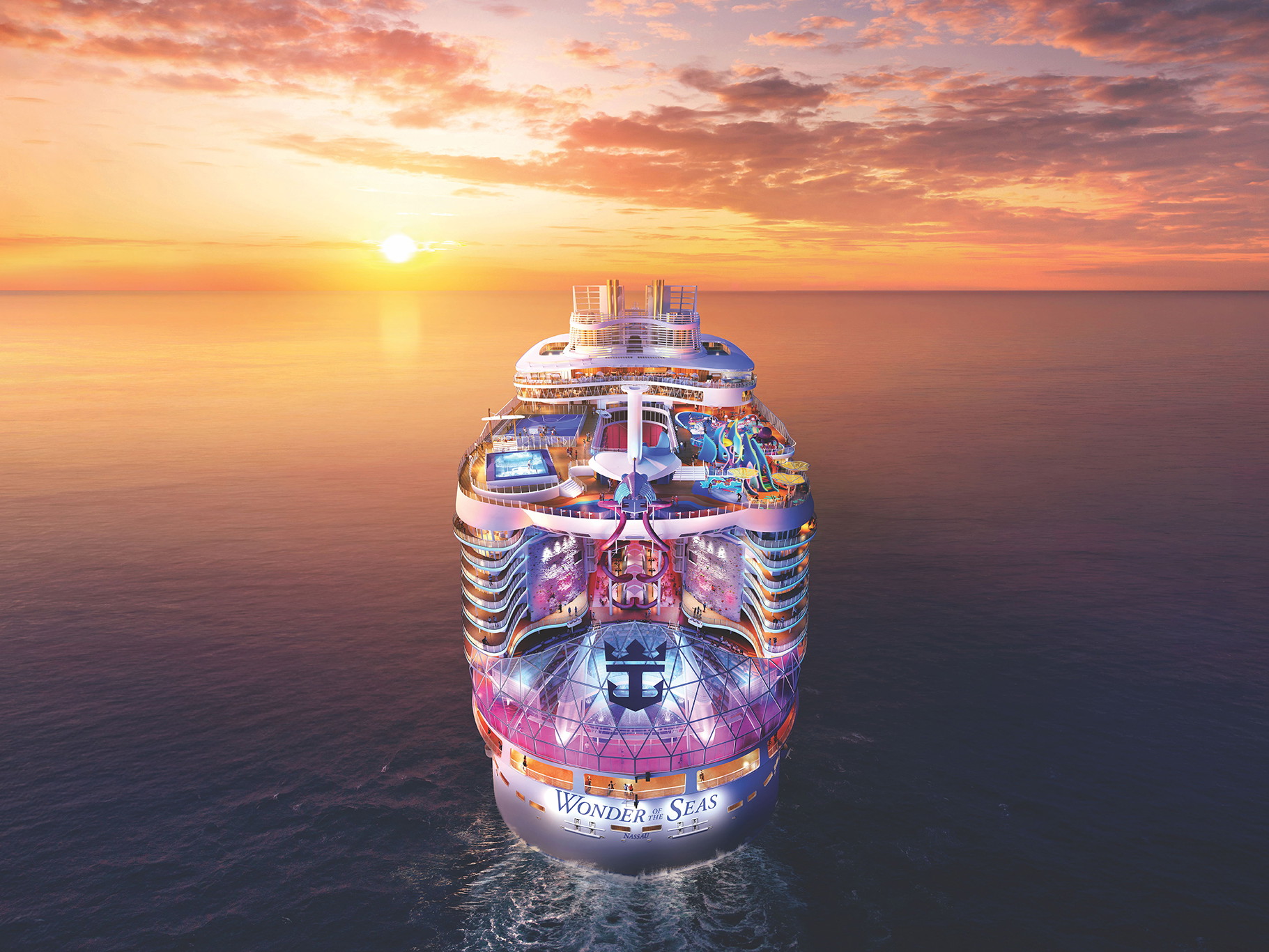 Wonder of the Seas von Royal Caribbean.