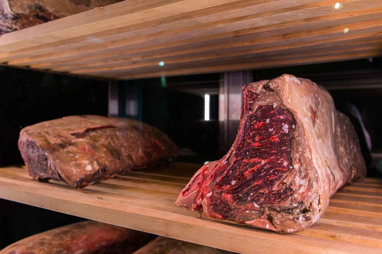 Hier werden die Steaks nach der Dry-Aged-Methode gereift.&nbsp;