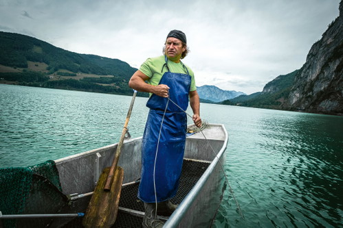 Die fantastischen Fische, die die Fischer aus den Seen holen,...