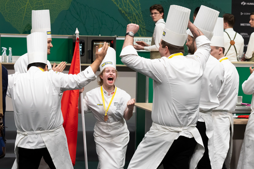 Das Schweizer Team beim Bocuse d’Or Europe 2022