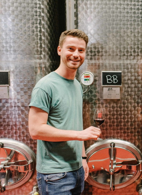 Fabio Schmid vom Weingut Schmid in Schlattingen, Thurgau