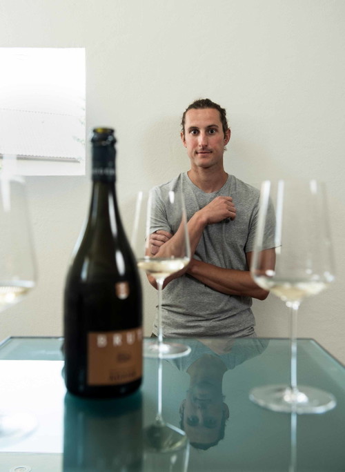 Patrick Adank vom Weingut Hansruedi Adank in Fläsch, Graubünden.
