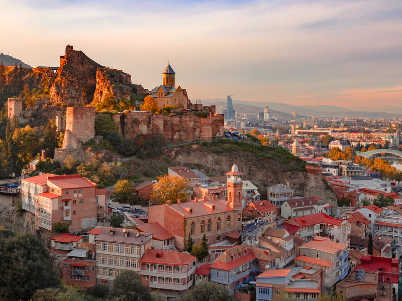 Blick auf Tiflis, die Hauptstadt Georgiens.