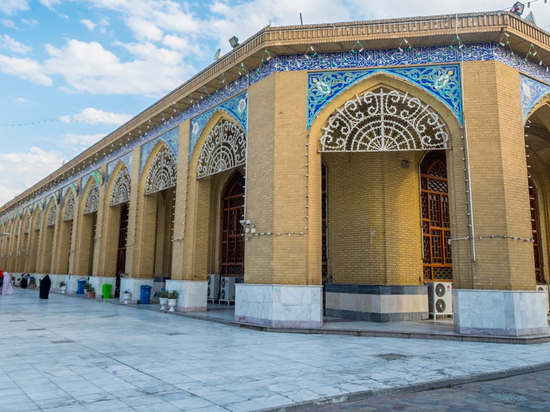 The Abu Hanifa Mosque built around the tomb&nbsp;of&nbsp;Abu Hanifah&nbsp;an-Nu'man in Baghdad, Iraq