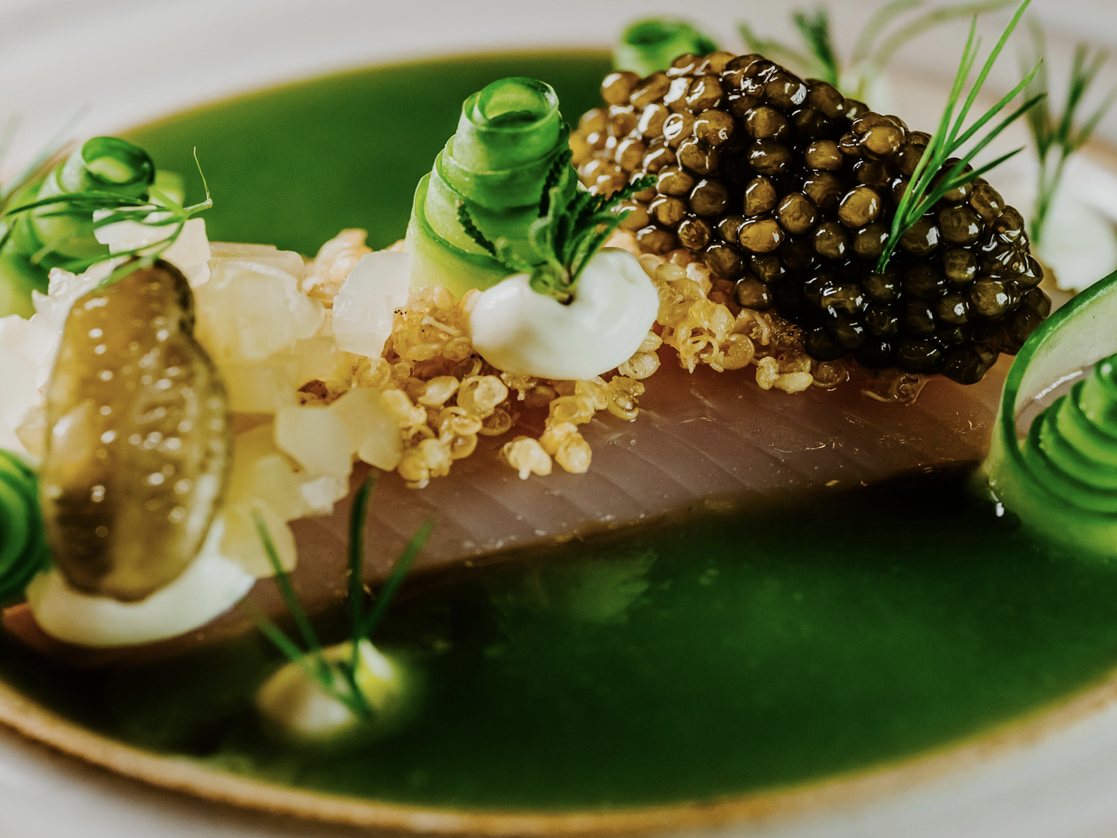 Signature trout from Clarisse restaurant,&nbsp;Hungary