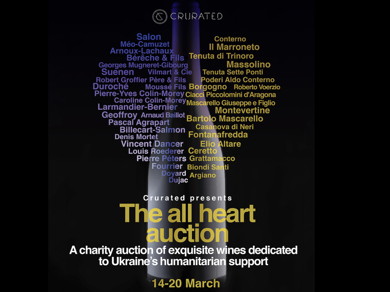 More than 50 world-class winemakers will participate in the auction