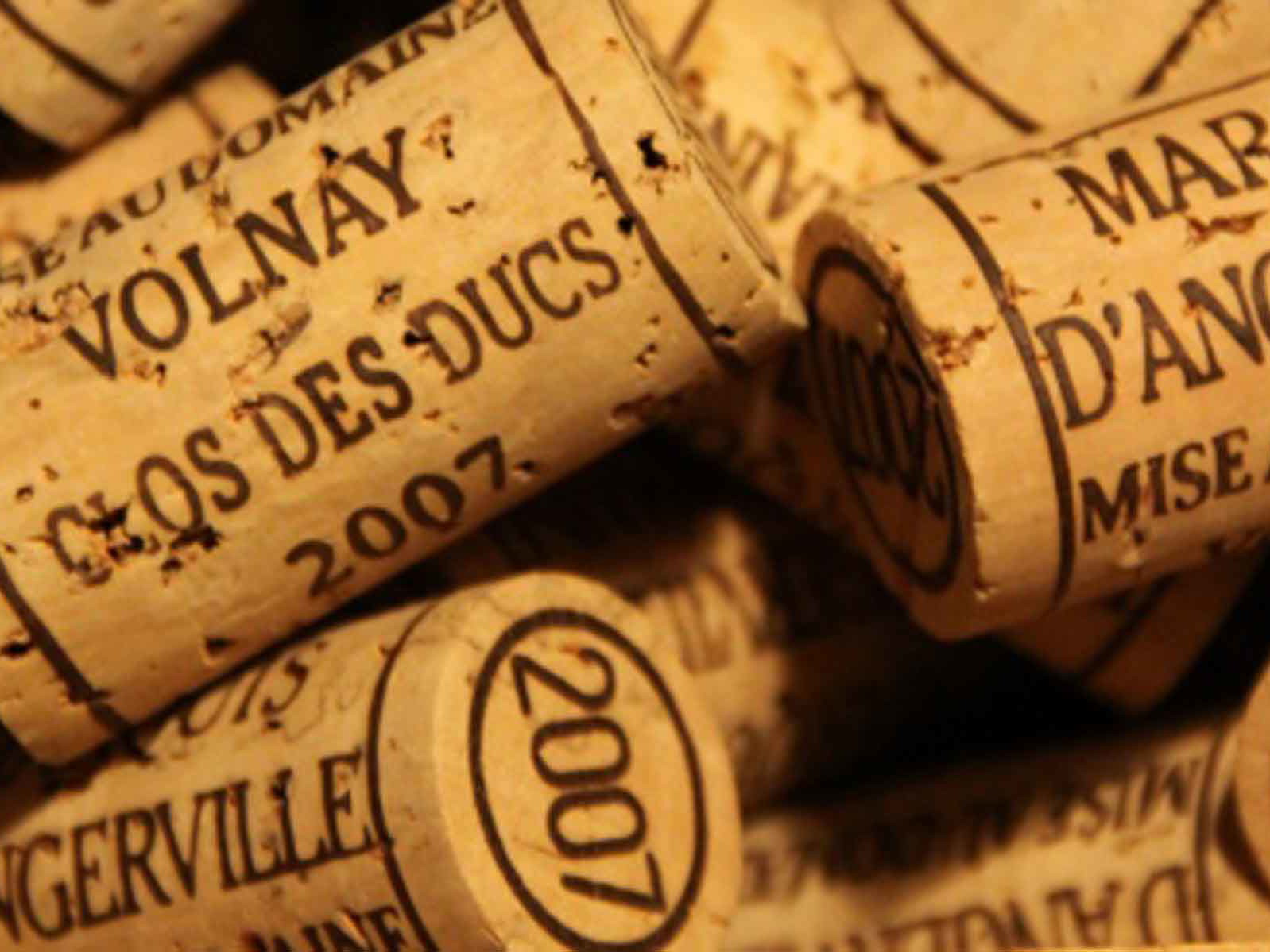 Corks of Domaine Marquis d'Angerville