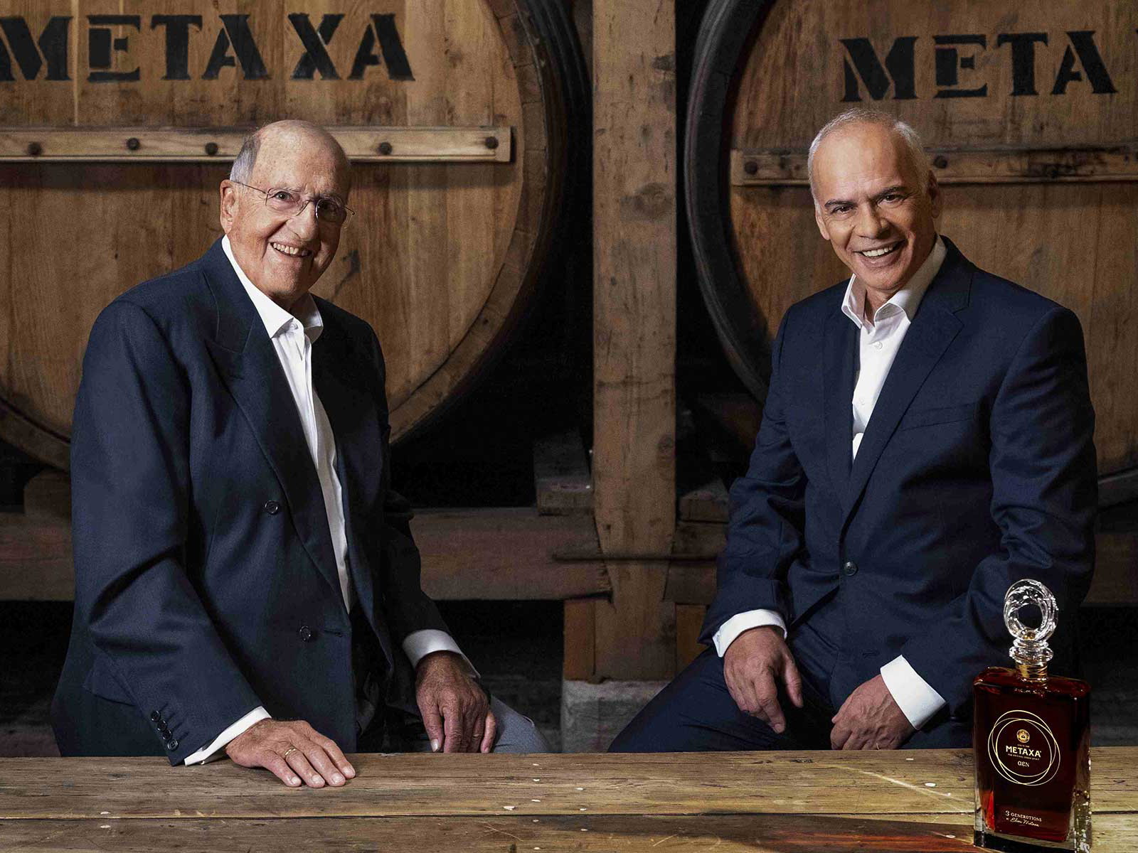 Elias Metaxa und Metaxa-Master Constantinos Raptis