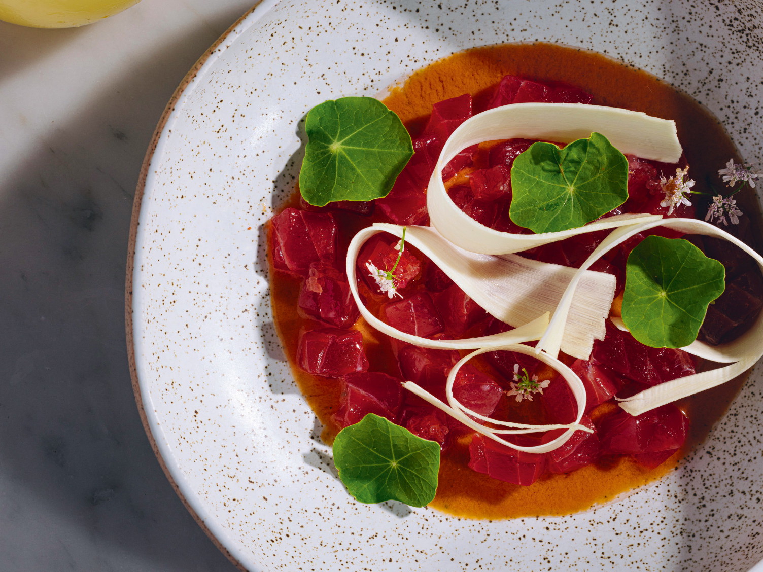 A stunning Peruvian dish served up by Melbourne restaurant Pastuso.