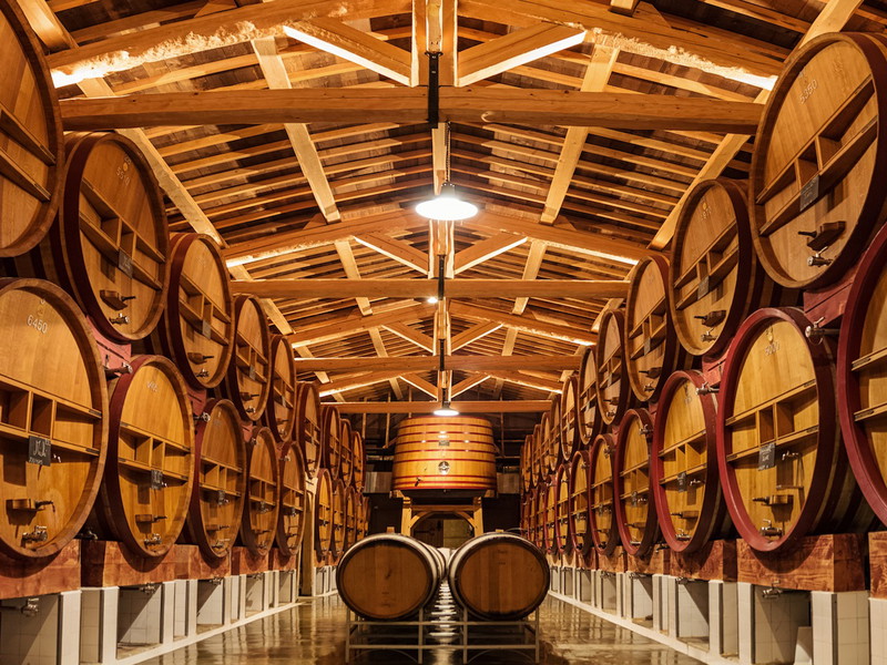 Der&nbsp;Weinkeller von Château de Beaucastel