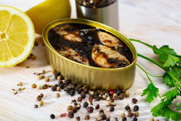 Tinned tiny squid&nbsp;(chipirones)&nbsp;