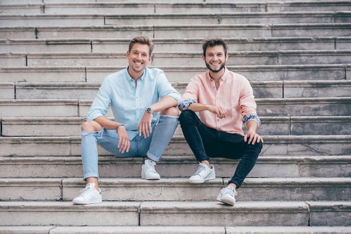 Die Gründer Julian Hallet (l.) und Robin Drummond.