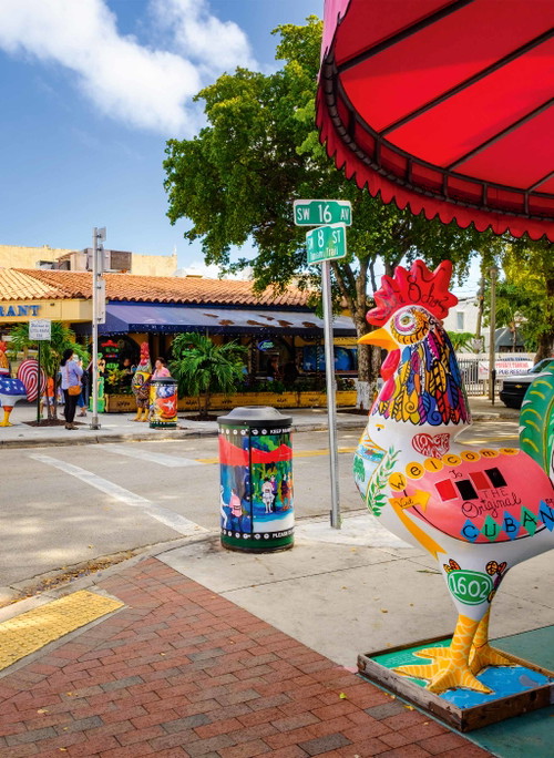Die großen Hähne sind die Maskottchen im kubanischen Viertel Little Havana.&nbsp;