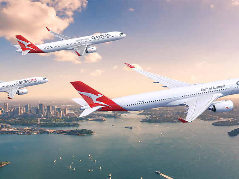 Qantas' new aircraft.