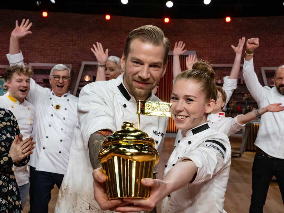 Natalie Stebbing und Michael Klein überzeugten die Jury und holten den goldenen Cupcake.