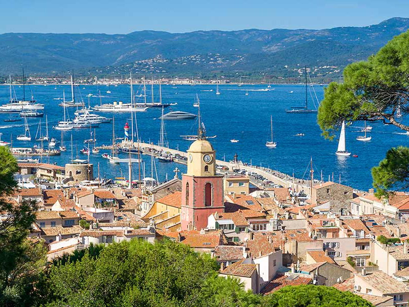 Blick auf die Bucht von St. Tropez