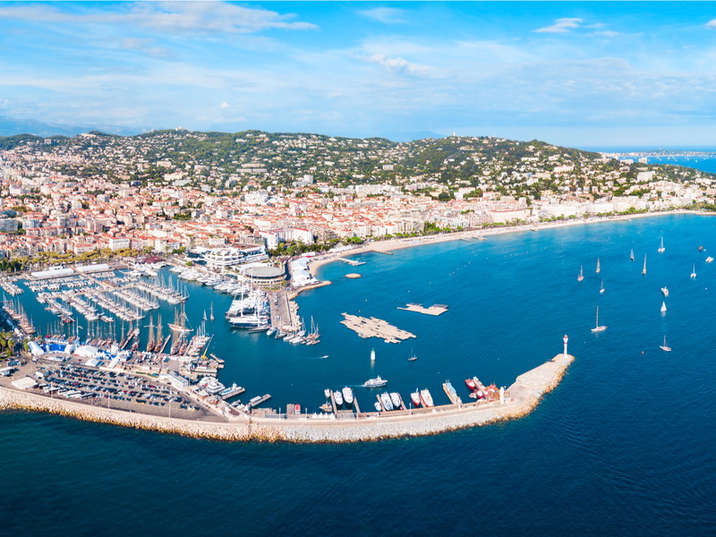 Panoramic view of Cannes