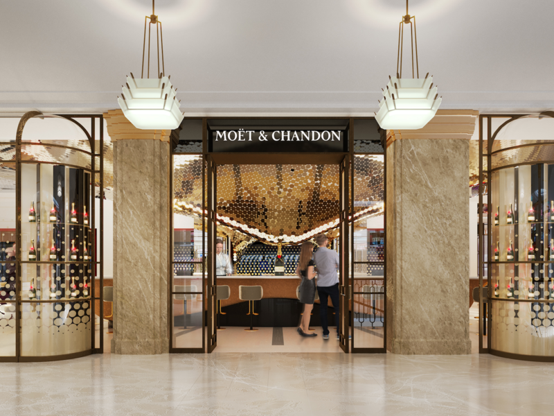 Die «Moët &amp; Chandon»&nbsp;Champagner-Bar bei «Harrods».