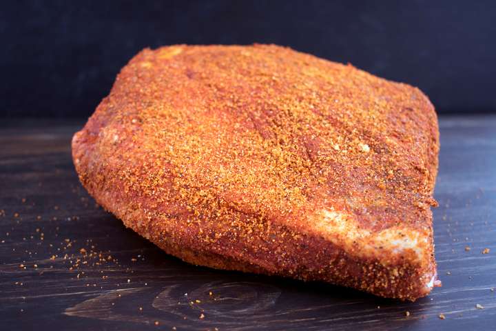 Rinderbrust mit trockenem Rub