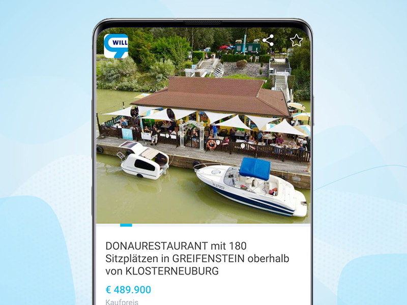 Das ungewöhnliche Restaurant wird über willhaben verkauft.
