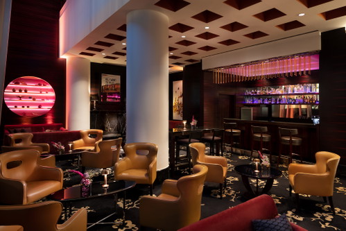 The hotel bar