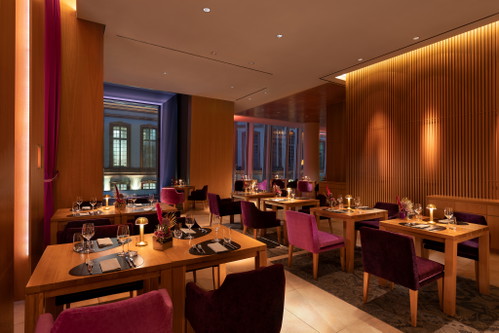The hotel restaurant