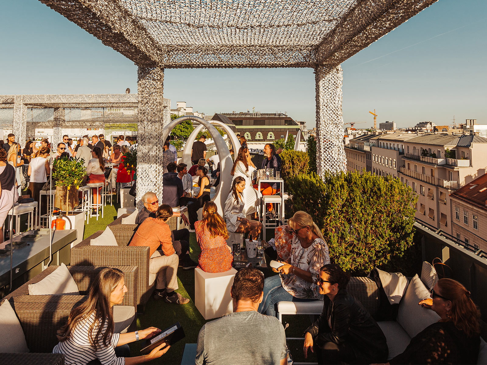 Der »ORGANICS Sky Garden« über den Dächern von Wien