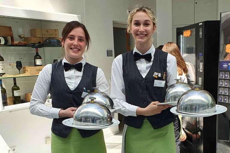 Durch vorangegangene externe Zusatzzertifikate wie den Jungsommelier waren die Schüler bereits in Prüfungsstimmung.