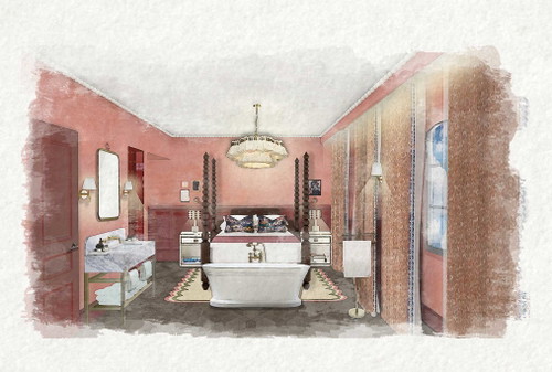 Eines der fünf privaten Hotelzimmer