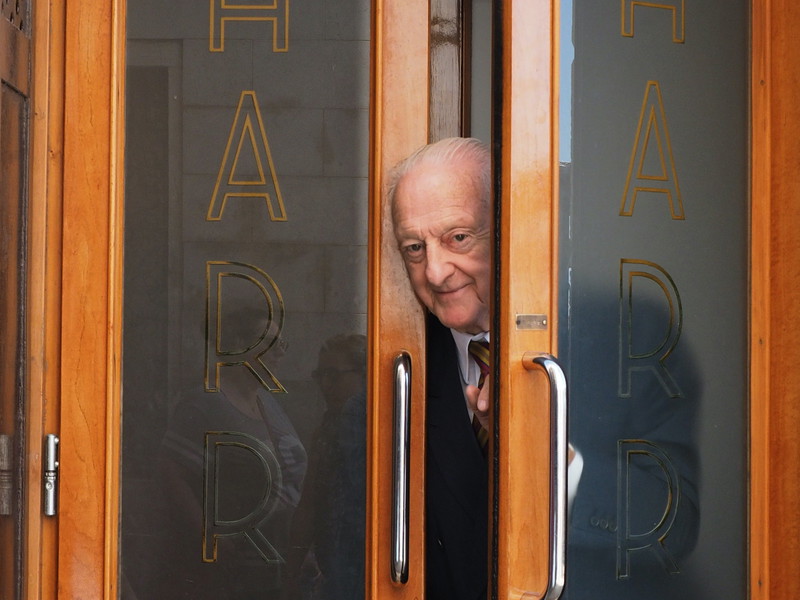 The inimitable Arrigo Cipriani, a year older than his eponymous restaurant, Harry's Bar.