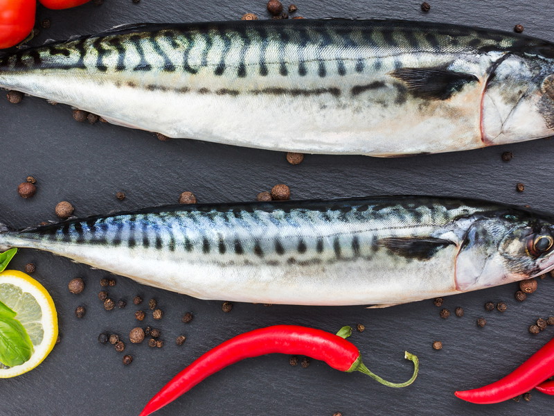 Oily fish like mackerel are good for your tastebuds and your health.