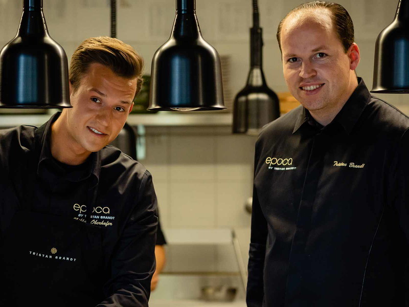 Spitzenkoch Niklas Oberhofer mit Tristan Brandt, Patronat des «Epoca by Tristan Brandt».