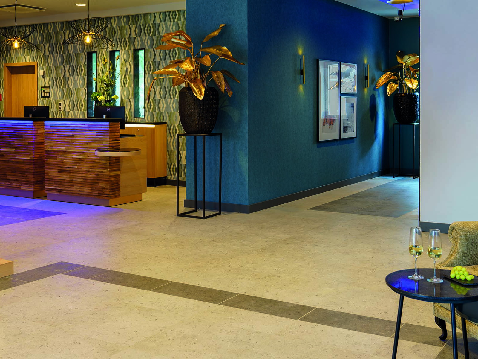 Die Lobby des neuen Leonardo Hotels Hamburg Altona.&nbsp;