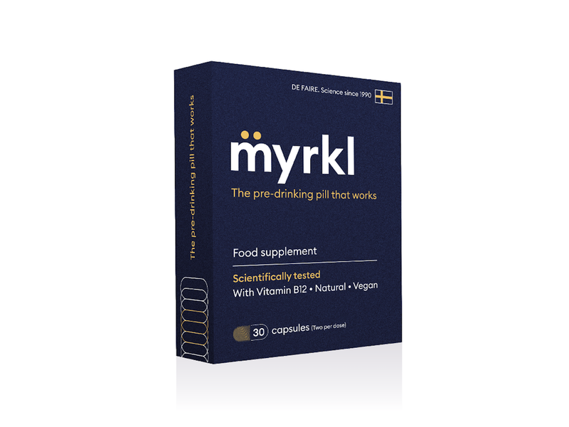 The Swedish-made Myrkl hangover pill.&nbsp;